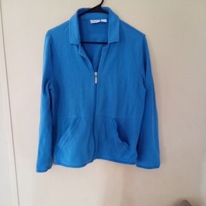 Kim Rogers Women's Collared Zip Up cotton Jacket